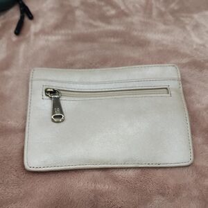 HOBO Cream Leather Wallet